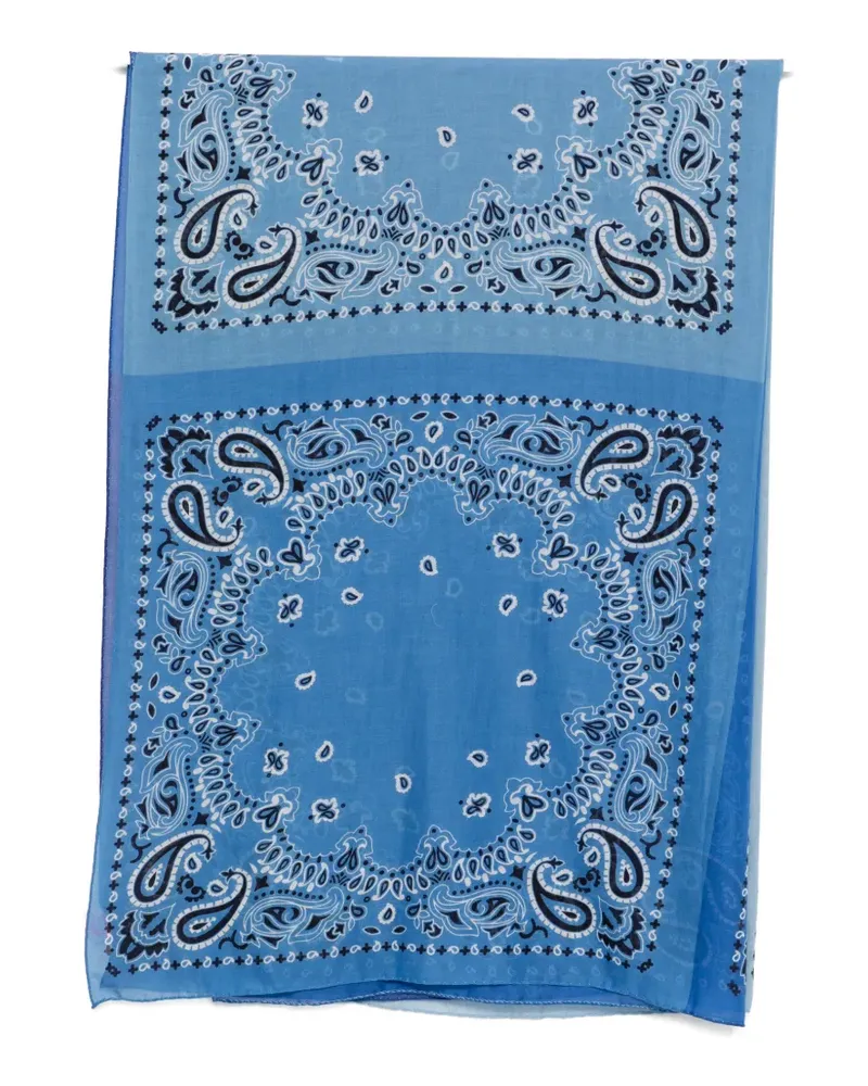 Destin bandana-print scarf - Blau Blau