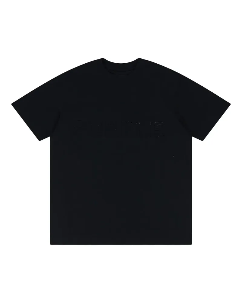 PURPLE BRAND T-Shirt mit Kristallen - Schwarz Schwarz