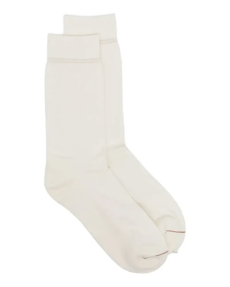 Ermenegildo Zegna terry-cloth socks - Nude Nude