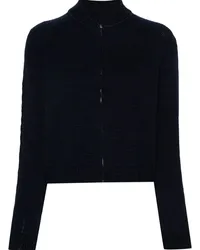 Maison Margiela Fein gestrickter Cardigan Blau