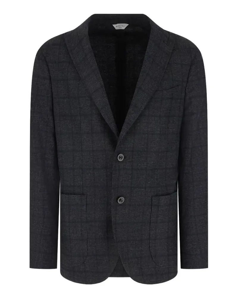 Boglioli check-pattern notched-lapels blazer - Grau Grau