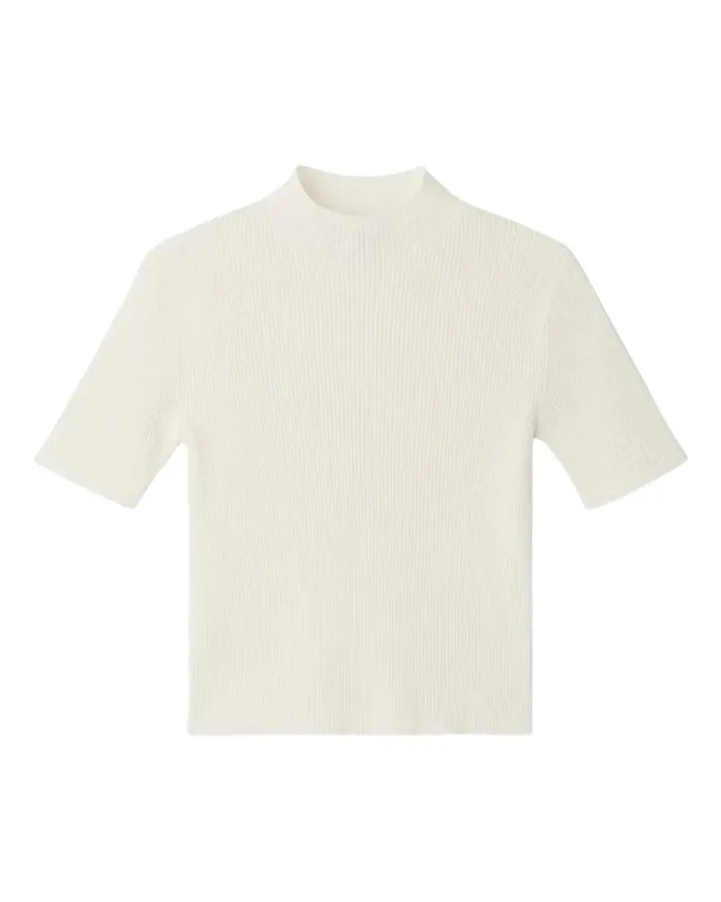 CFCL Portrait ribbed high-neck top - Weiß Weiß