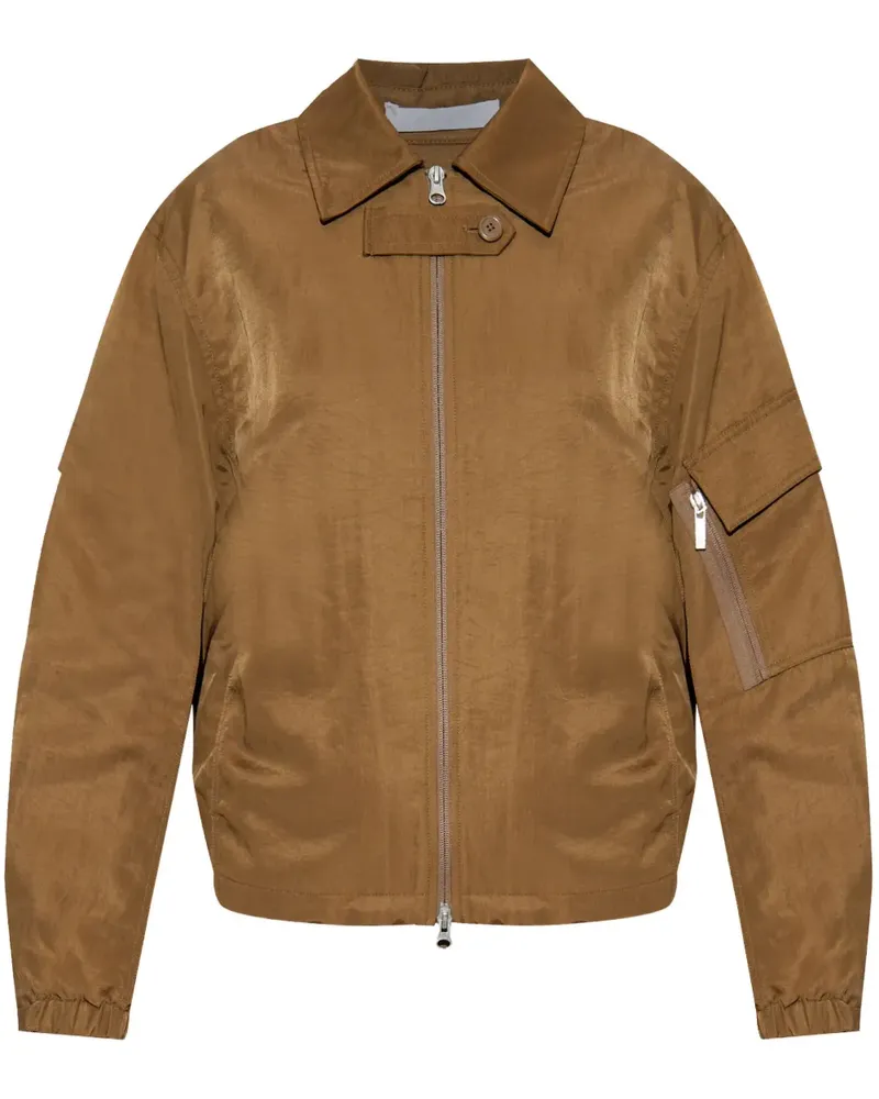 Helmut Lang Creased MA1 Bomberjacke - Braun Braun
