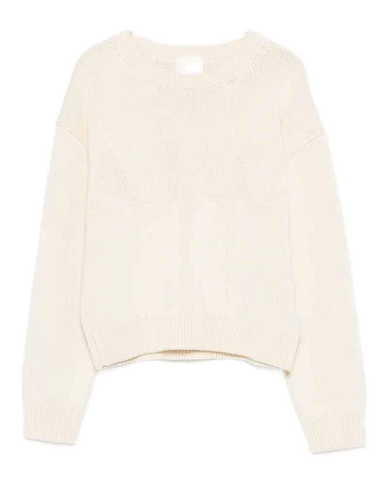 A.P.C. logo sweater - Nude Nude