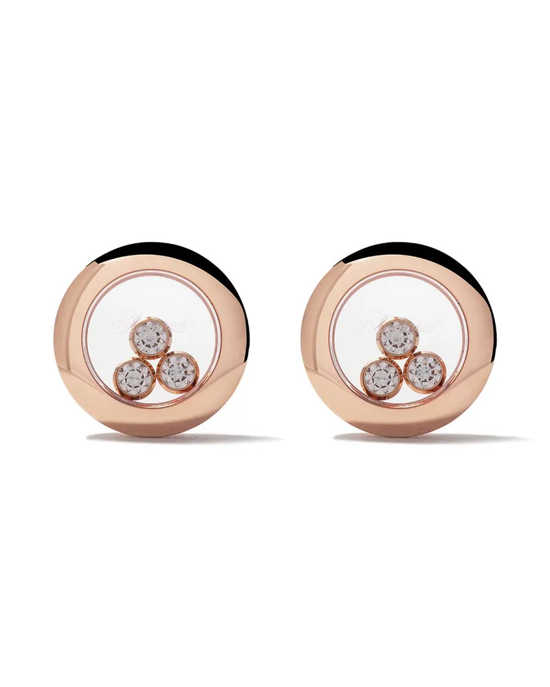 Chopard 18kt 'Happy Diamonds Icons' Rotgoldohrsteckermit Diamant - Rosa Rosa