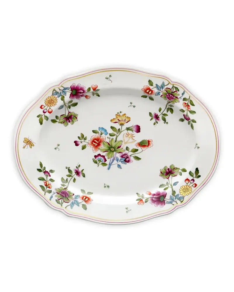 Ginori 1735 floral-pattern serving platter - Weiß Weiß