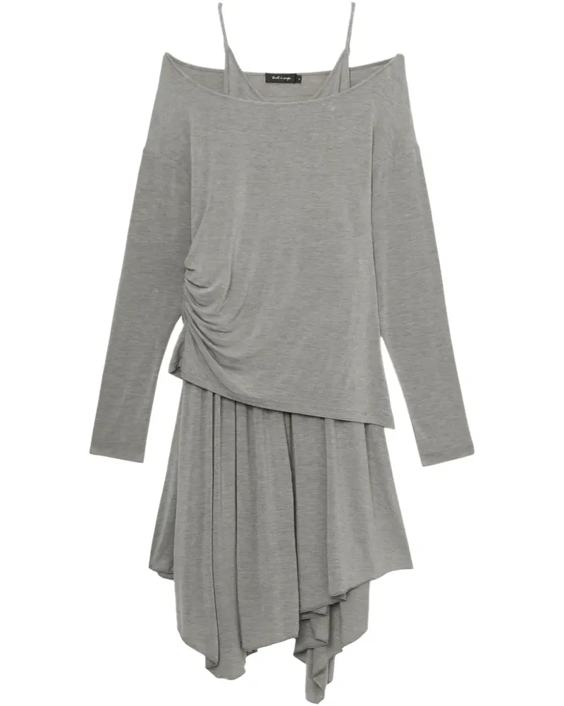 Tout a Coup Asymmetrisches Kleid - Grau Grau