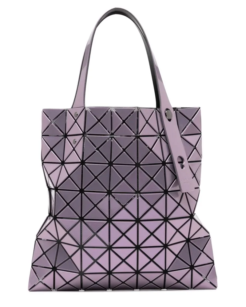 Issey Miyake Prism metallic-finish tote bag Violett