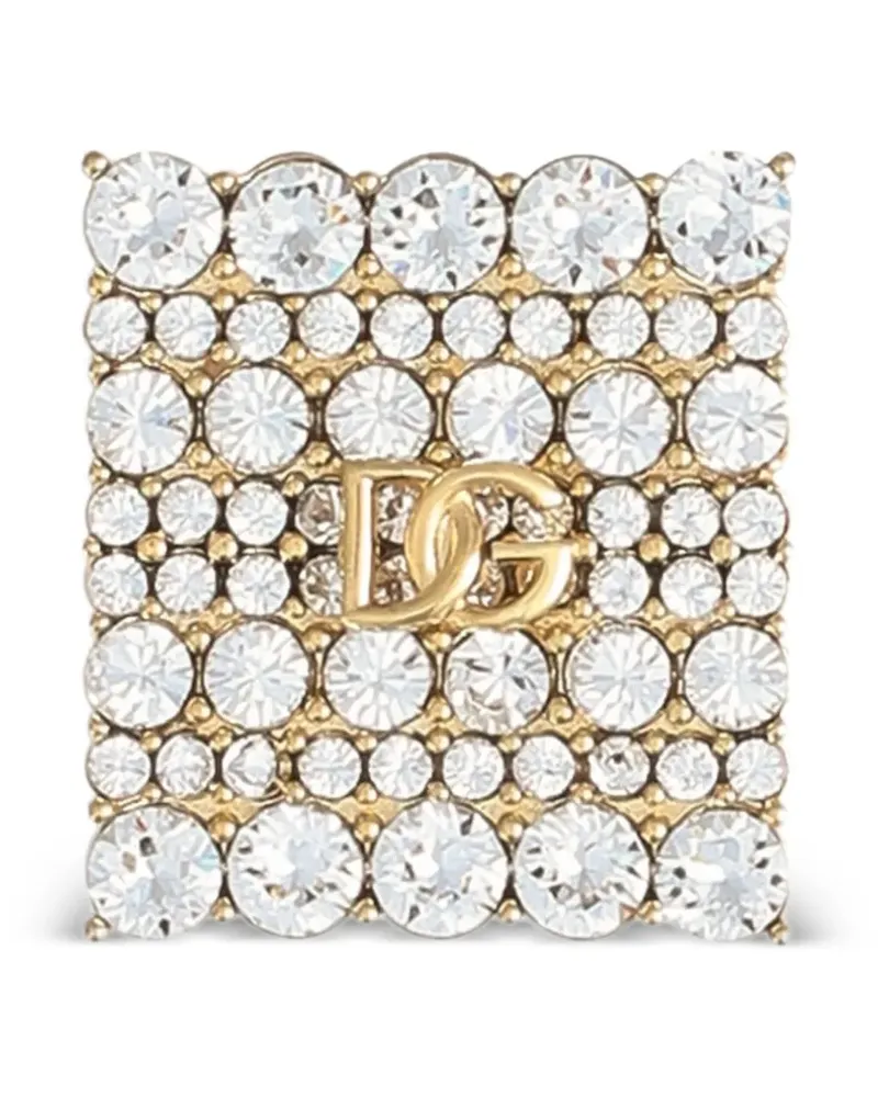 Dolce & Gabbana Brosche mit Strass - Gold Gold