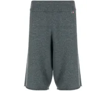 elasticated-waist cashmere-blend track shorts
