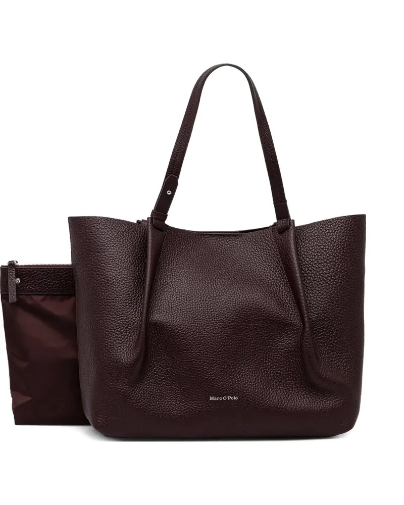Marc O'Polo medium grained tote bag - Braun Braun