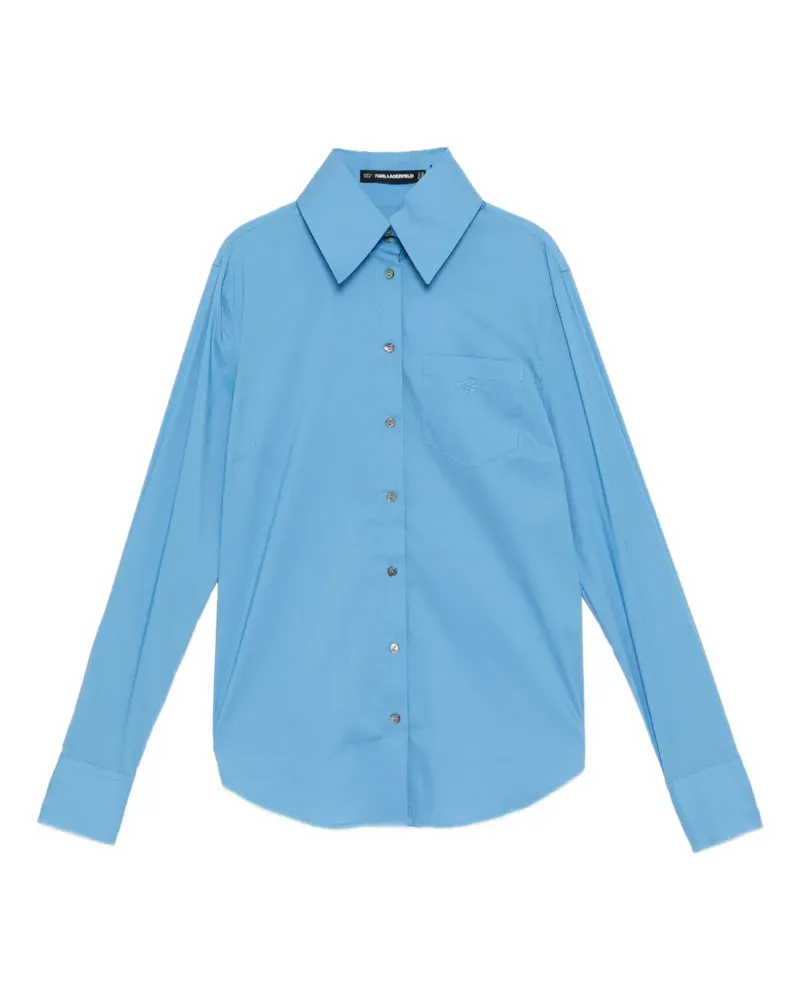 Karl Lagerfeld Everyday poplin shirt - Blau Blau
