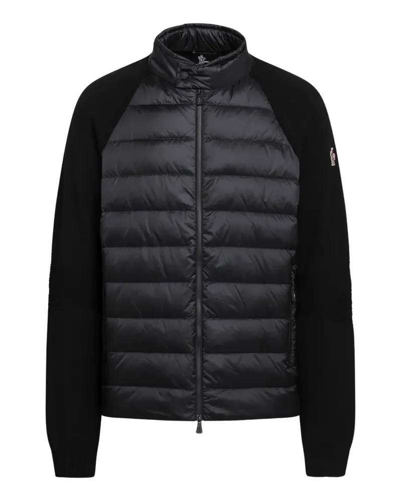 Moncler quilted panelled jacket - Schwarz Schwarz