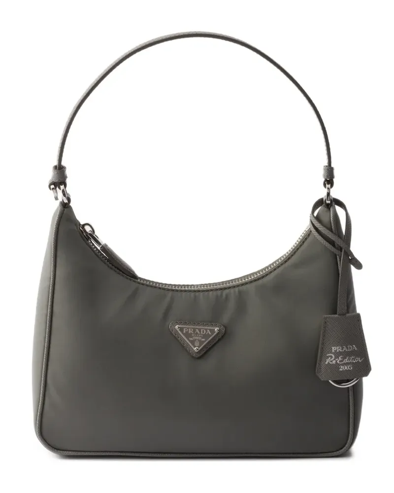 Prada mini Re-Edition 2005 zip tote bag - Grau Grau