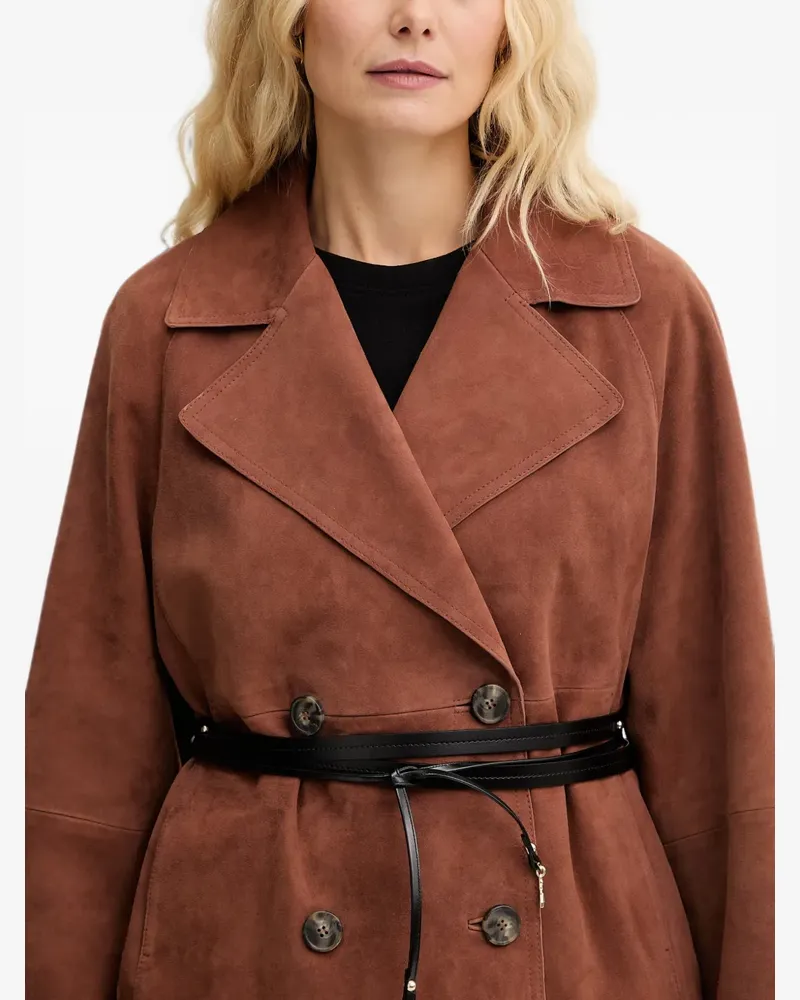 Patrizia Pepe wrap-around Fly-charm belt - Braun Braun