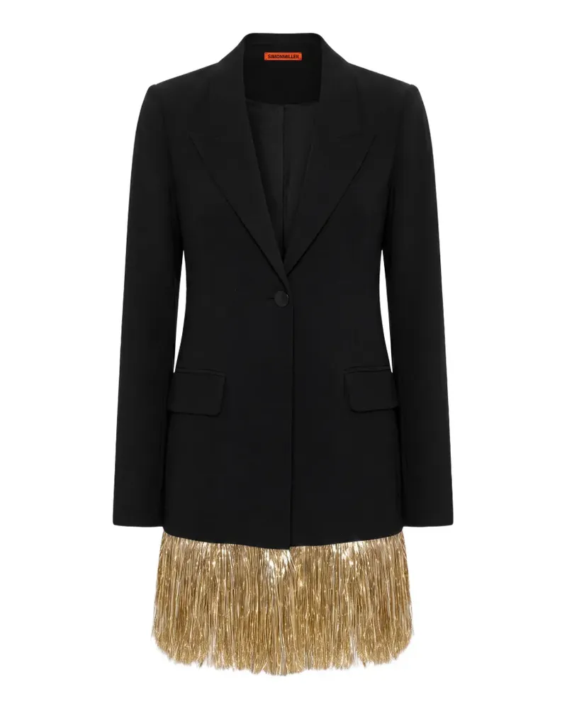 Simon Miller Odette Blazer mit Fransenbesatz - Schwarz Schwarz