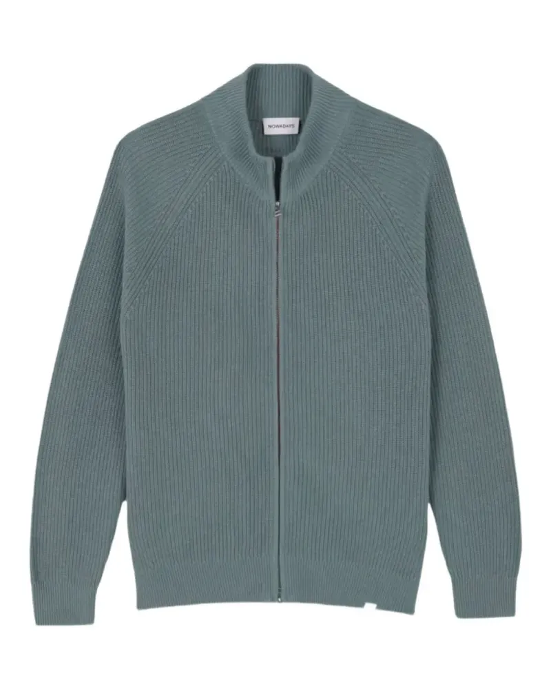 Nowadays ribbed-knit cardigan - Grün Grün