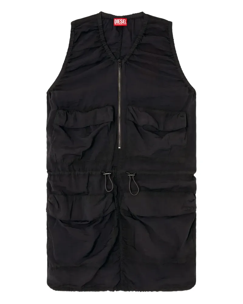 Diesel D-Resden Minikleid - Schwarz Schwarz