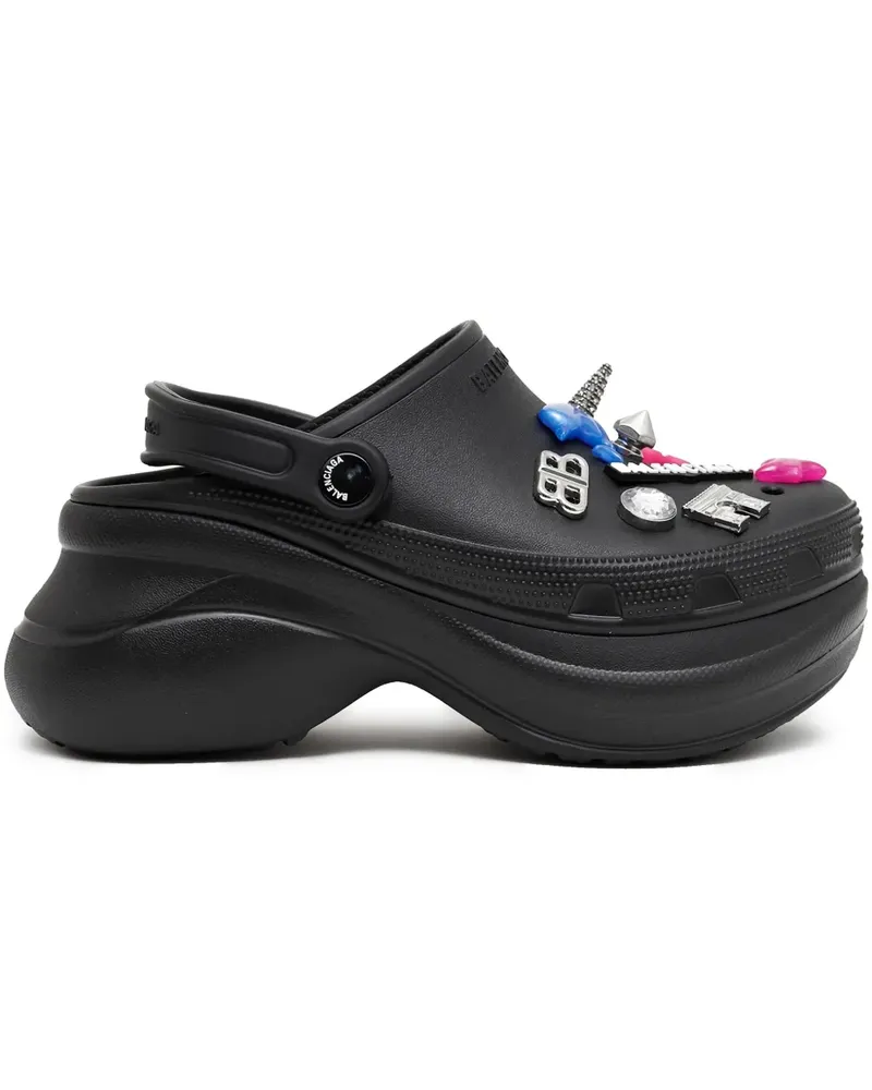 Balenciaga x Crocs Jibbitz Mules - Schwarz Schwarz
