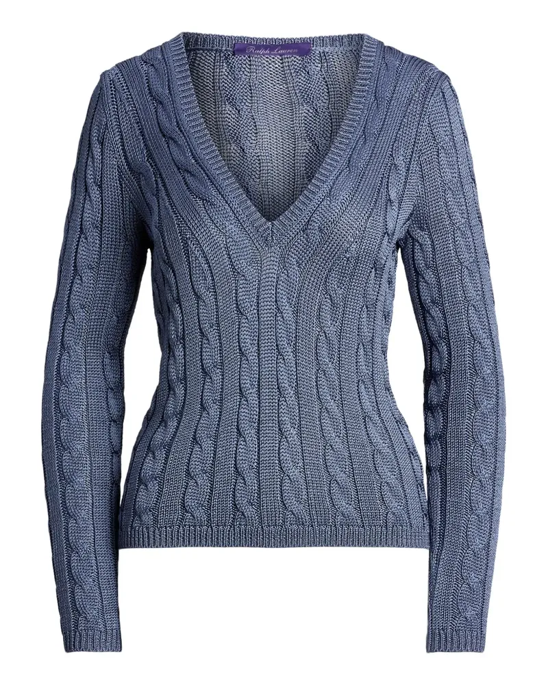 Ralph Lauren Pullover mit Zopfmuster - Blau Blau