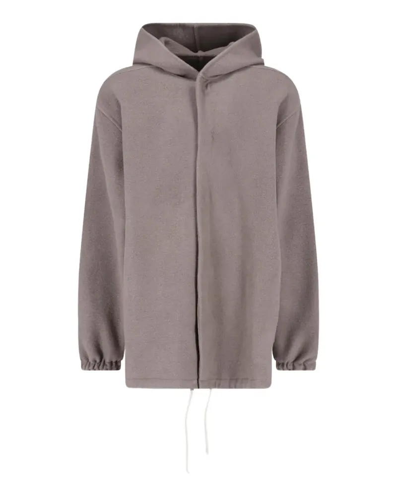 Rick Owens Kapuzenjacke aus Kaschmir - Nude Nude