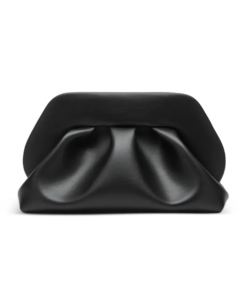 THEMOIRÈ gathered bios medium shoulder bag - Schwarz Schwarz