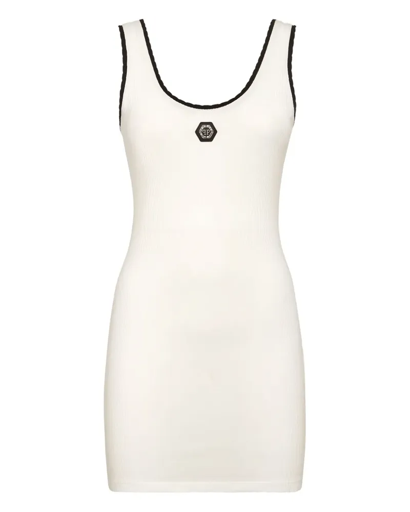 Philipp Plein Kleid aus Baumwollstretch - Weiß Weiß