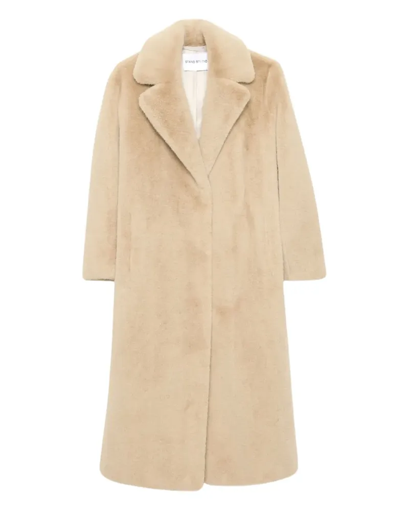 STAND Mantel aus Faux Fur - Nude Nude