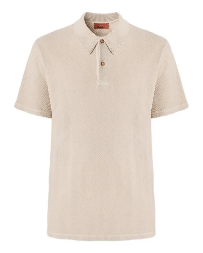 Missoni Poloshirt mit Zickzackmuster - Nude Nude