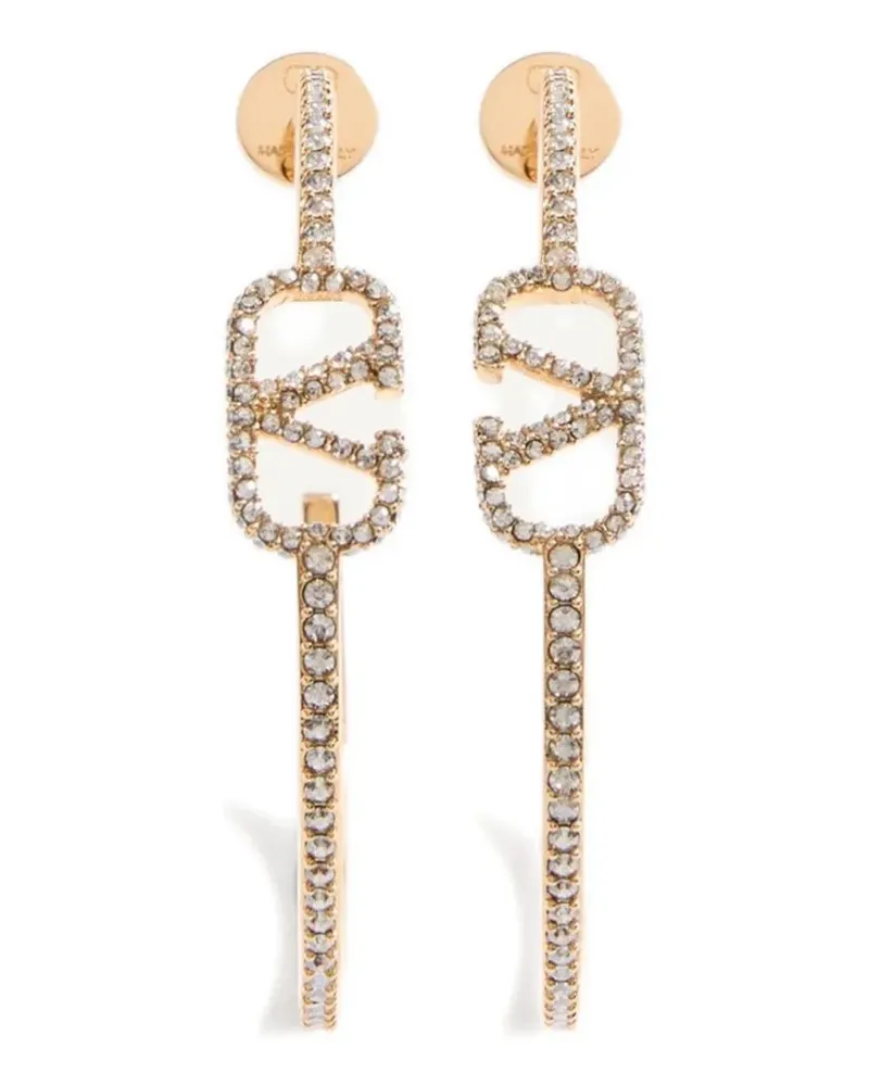 Valentino Garavani VLogo Signature Ohrringe mit Kristallen - Gold Gold