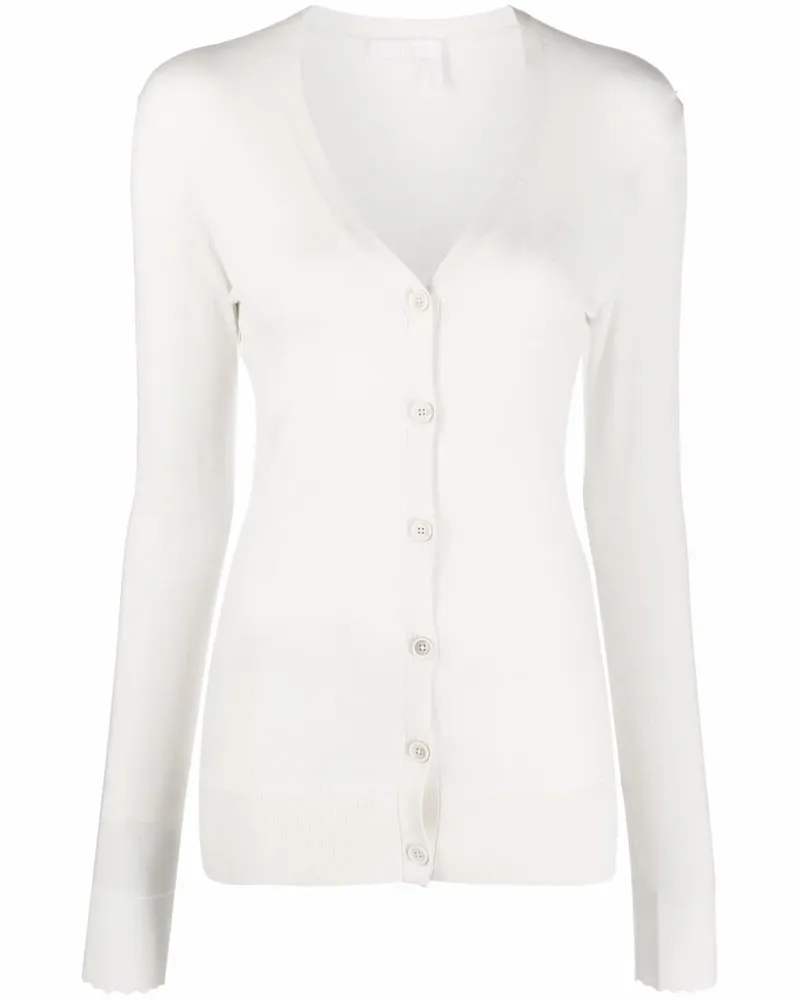 Chloé Cardigan mit Muschelsaum - Nude Nude