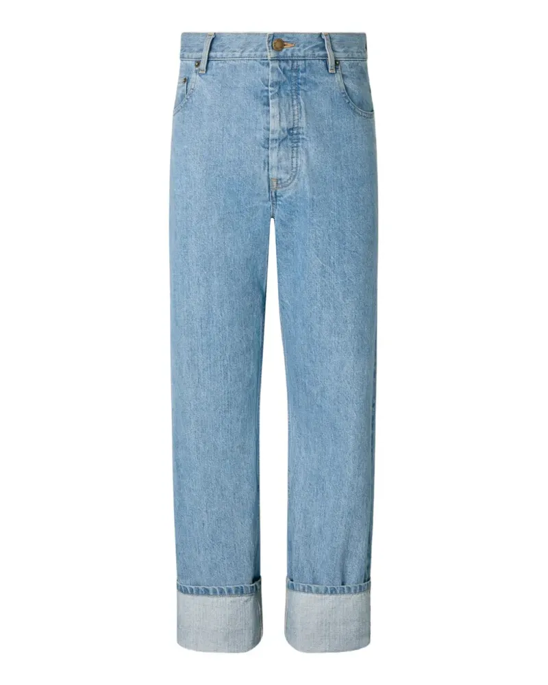 Thom Browne Selvedge Jeans mit Umschlag - Blau Blau