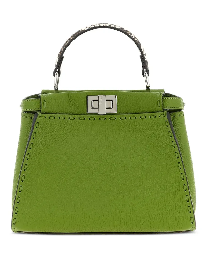 Fendi mini Peekaboo stitched tote bag - Grün Grün
