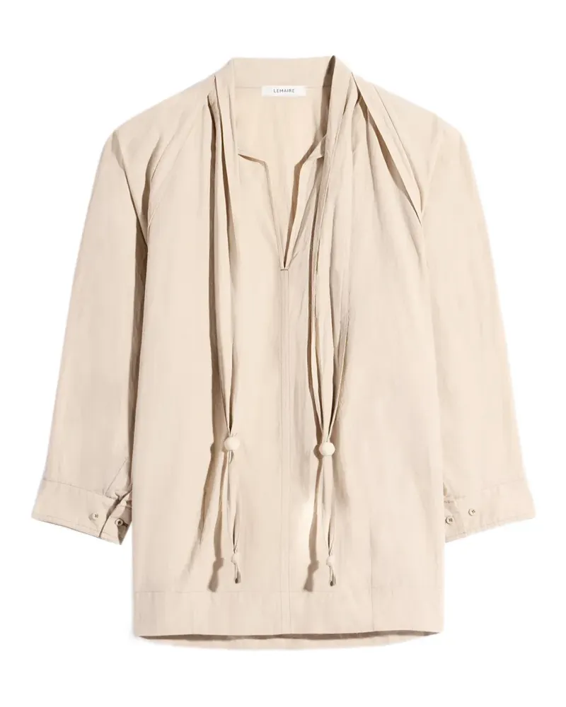 Christophe Lemaire Bluse mit Schal - Nude Nude