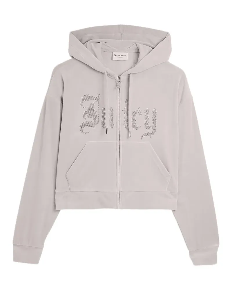 Juicy Couture Cropped-Hoodie mit Strass - Nude Nude