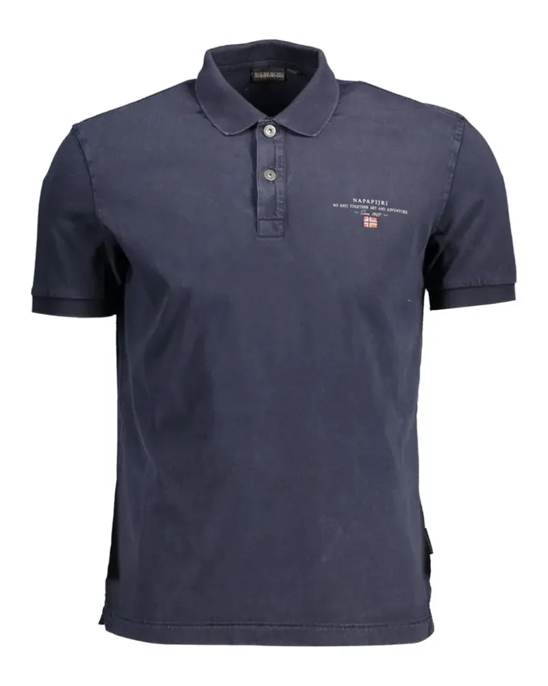 Napapijri logo-detail polo shirt - Blau Blau