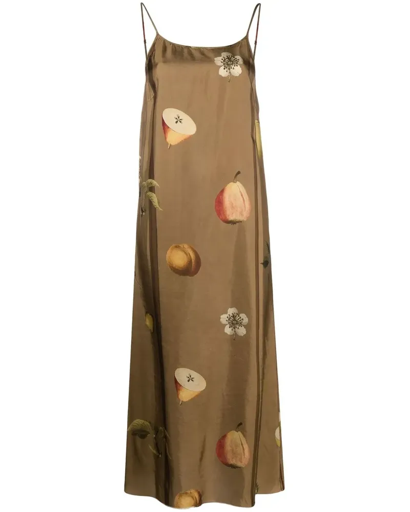 Uma Wang Midikleid aus Seide - Braun Braun