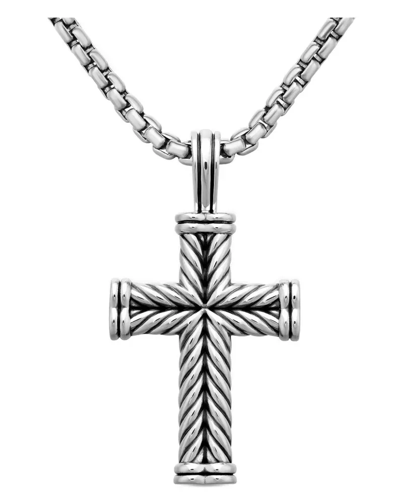 David Yurman Kreuzanhänger aus Sterlingsilber Silber