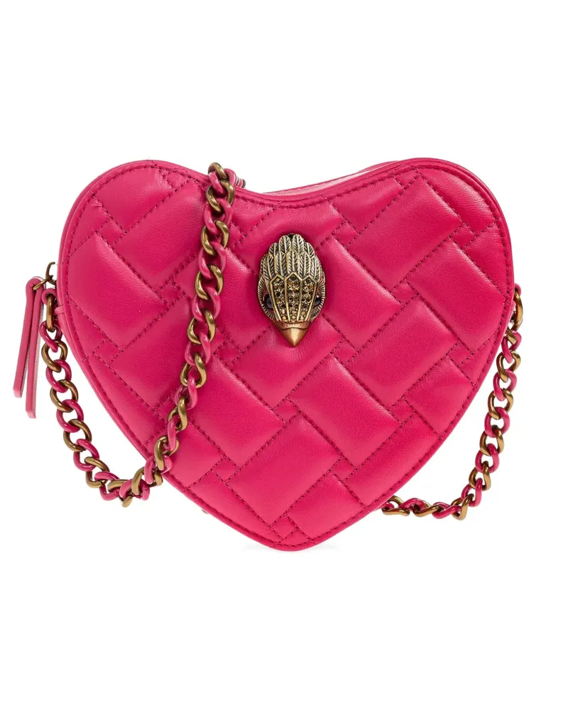 Kurt Geiger Kensington Heart Umhängetasche - Rosa Rosa