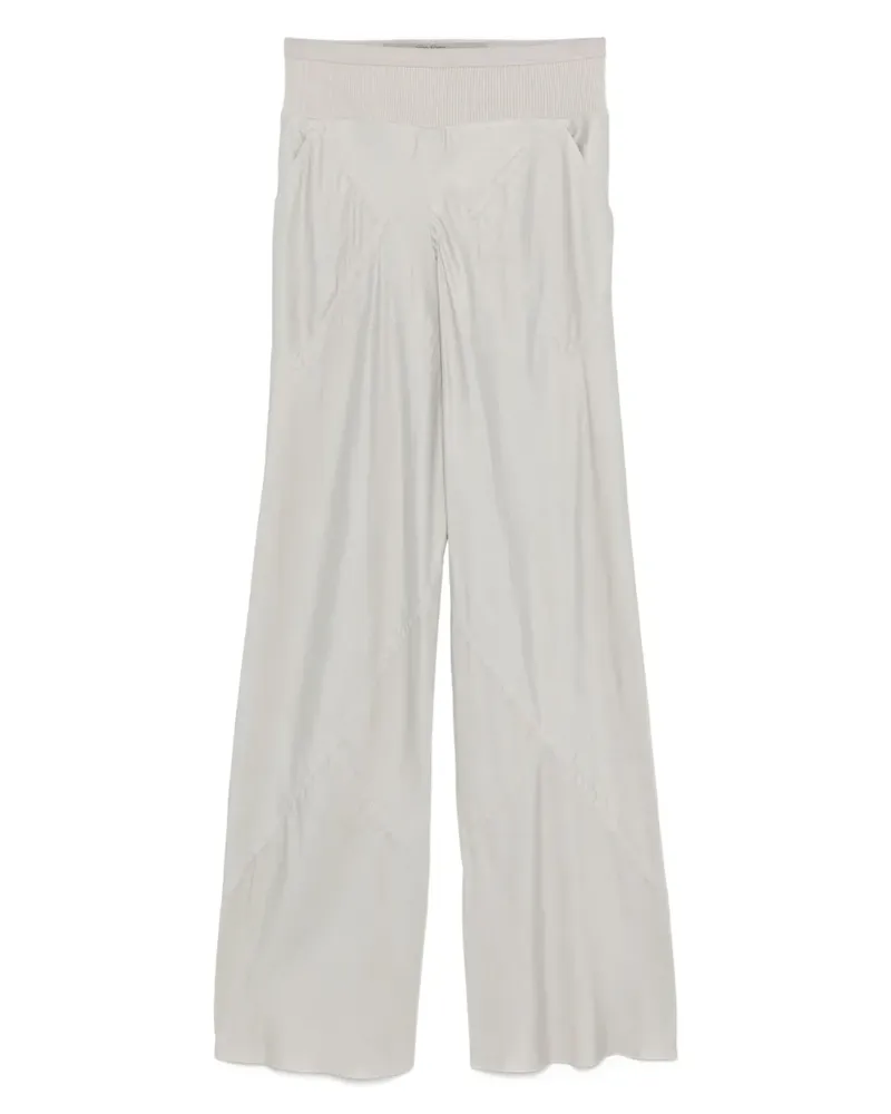 Rick Owens Gerade Hose mit elastischem Bund - Grau Grau