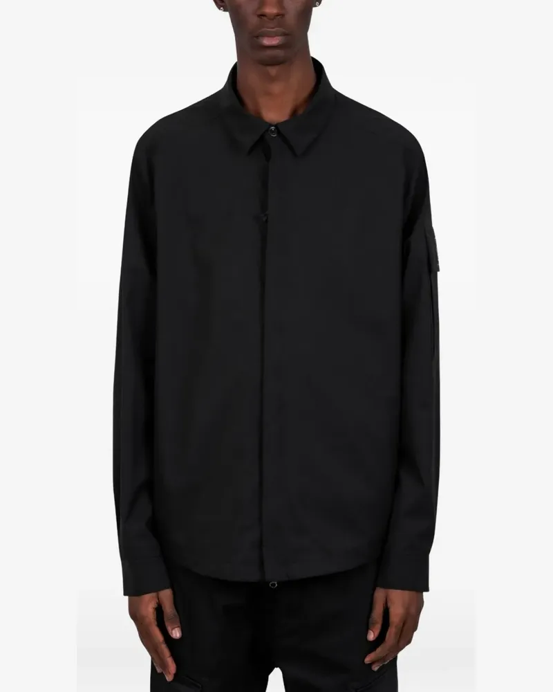 C.P. Company Metropolis zip-up shirt - Schwarz Schwarz