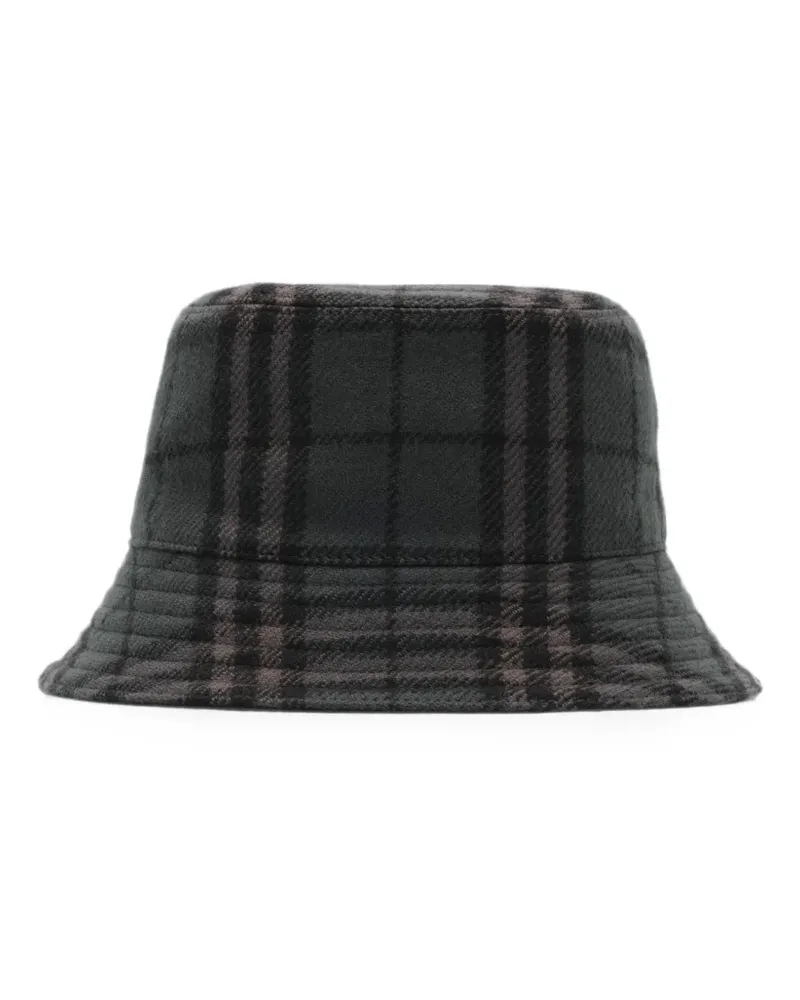 Burberry Wendbarer Fischerhut mit Check - Grau Grau