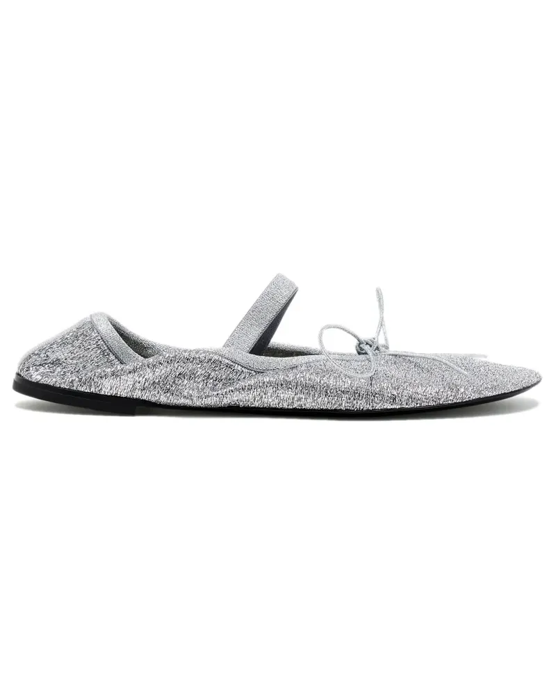 Proenza Schouler Glove Ballerinas mit Glitter - Silber Silber