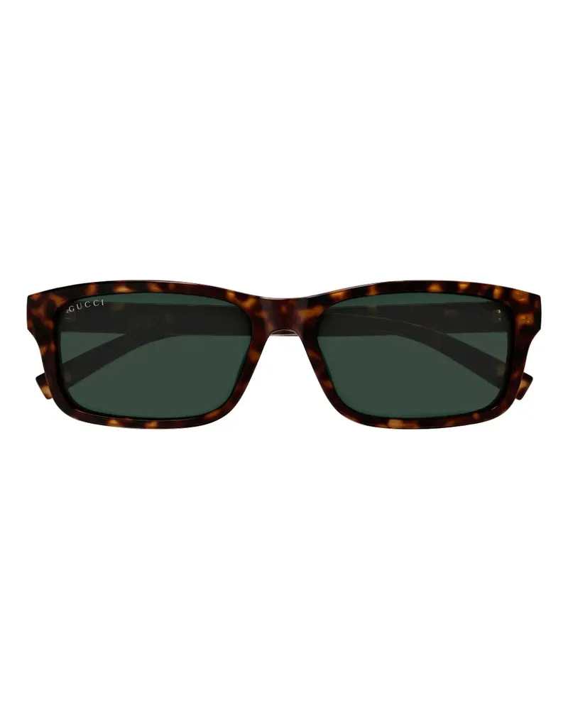 Gucci GG1986SA Sonnenbrille mit eckigem Gestell - Braun Braun