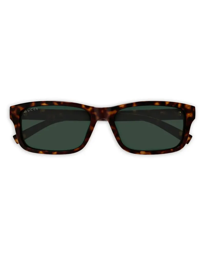 Gucci GG1986SA Sonnenbrille mit eckigem Gestell - Braun Braun