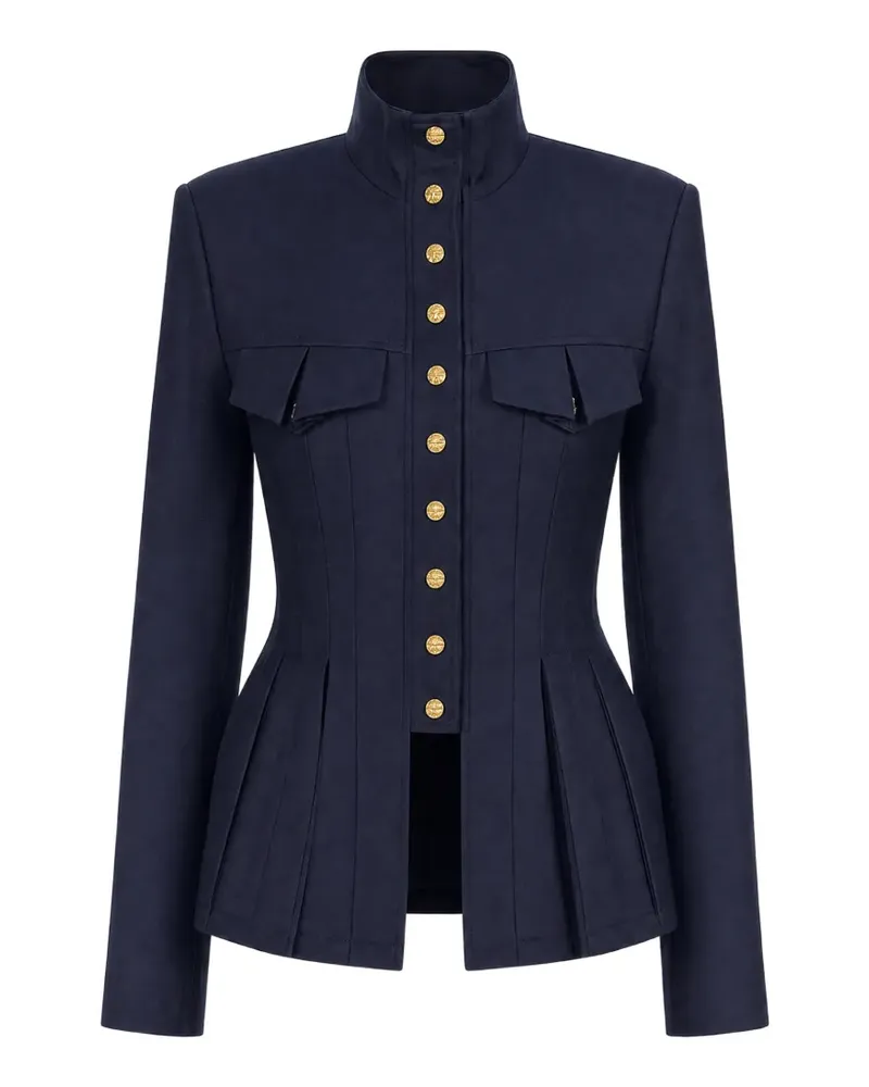 Elisabetta Franchi Cool Wolljacke - Blau Blau
