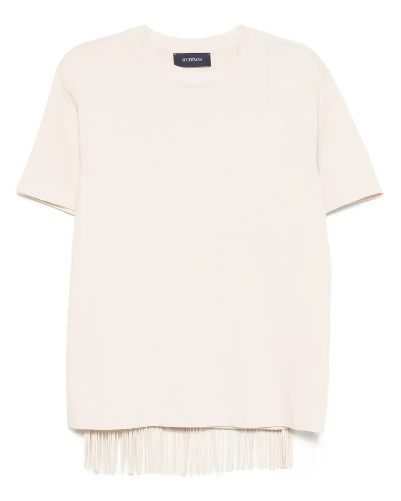 SPORTMAX Top mit Fransen - Nude Nude
