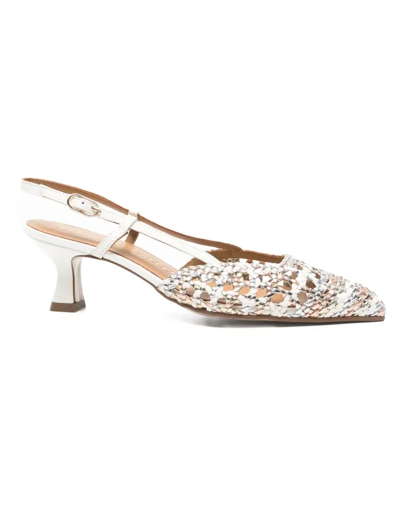 Pedro Miralles pointed-toe mules - Weiß Weiß