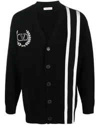 Valentino Garavani Cardigan mit VLOGO Schwarz