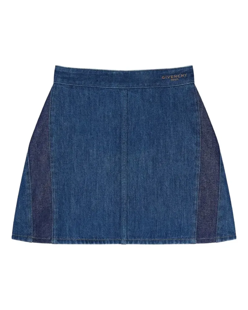 Givenchy Cocoon Minirock in A-Linie - Blau Blau